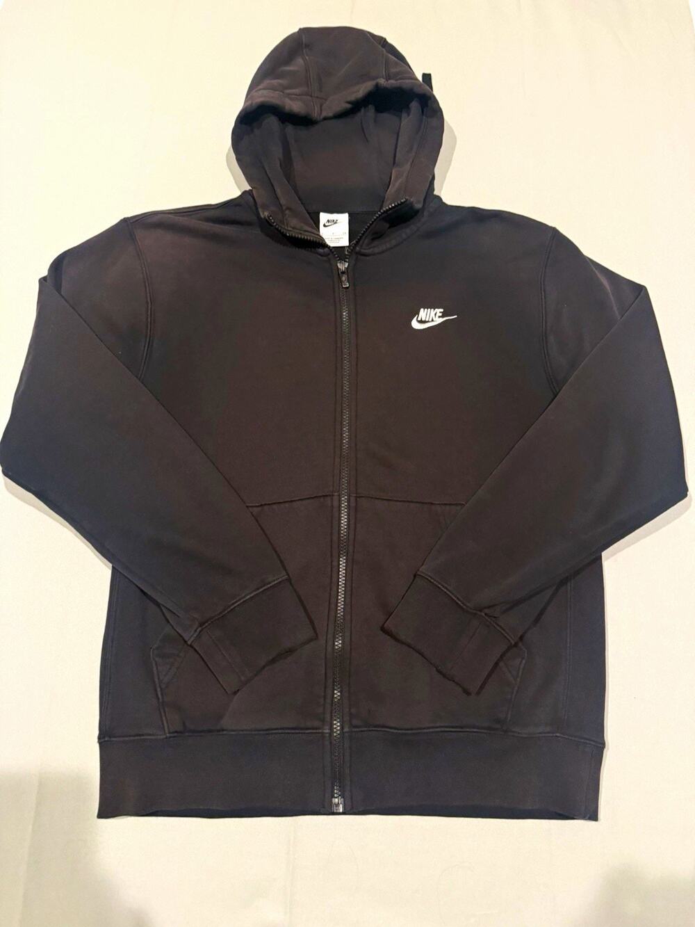 Nike Men's Full Zip Hooded Fleece Hoodie Black Size S BV2645-010